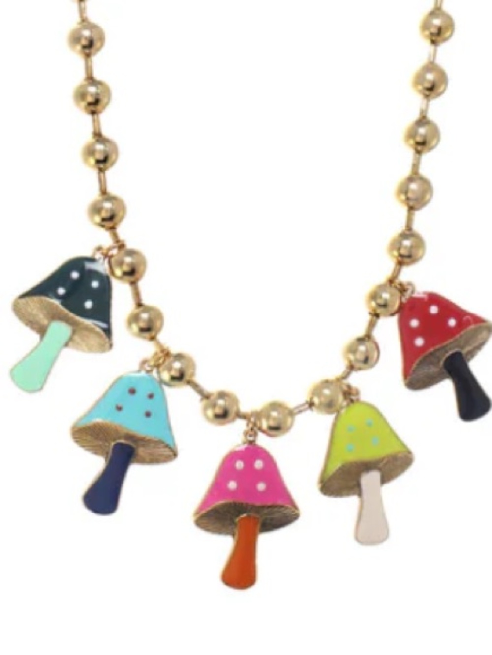 NWT TOVA GARDEN OF SHROOMS NECKLACE IN ANTIQUE GOLD - Picture 13 of 14
